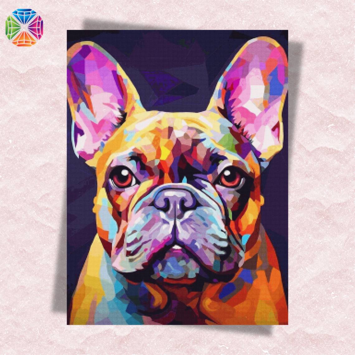 Neon French Bulldog - Diamond Painting