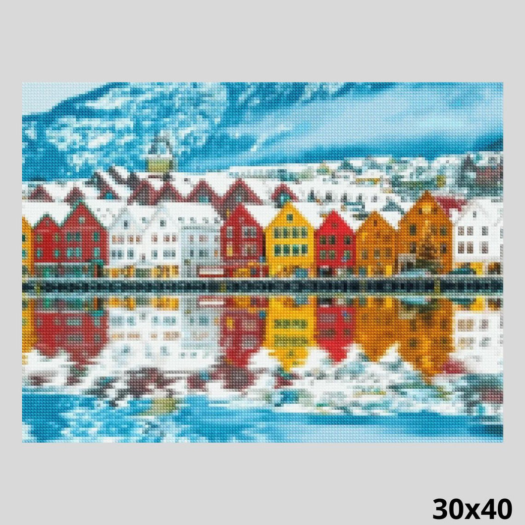 Norway Town 30x40 - Diamond Art World