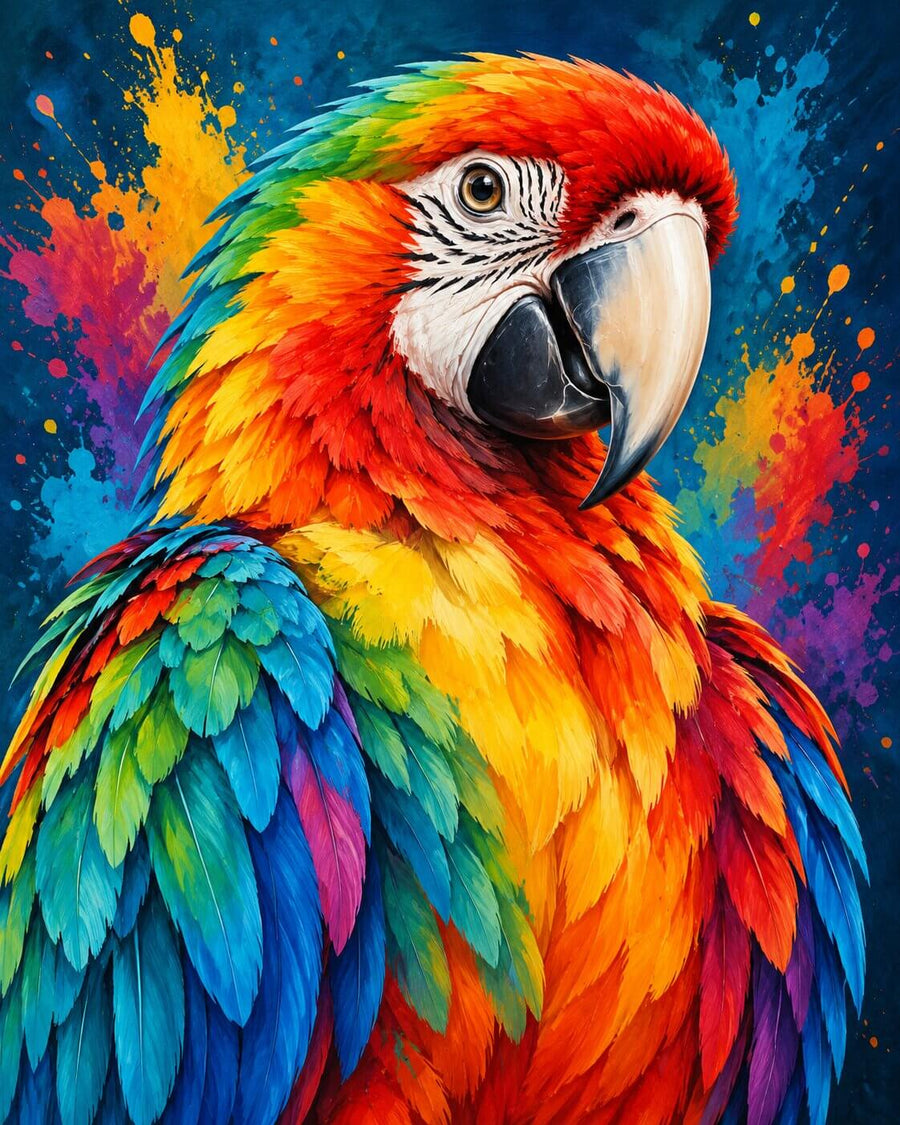 Parrot Color Splash – Diamond Painting