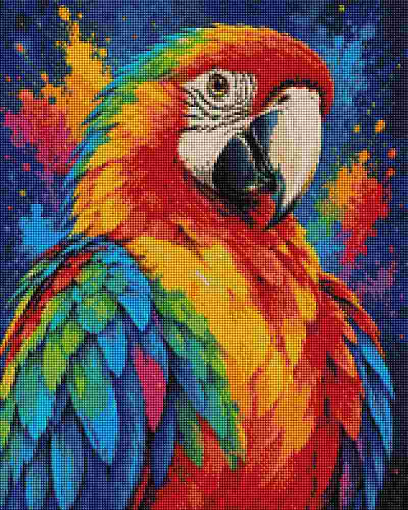 Parrot Color Splash - Diamond Art