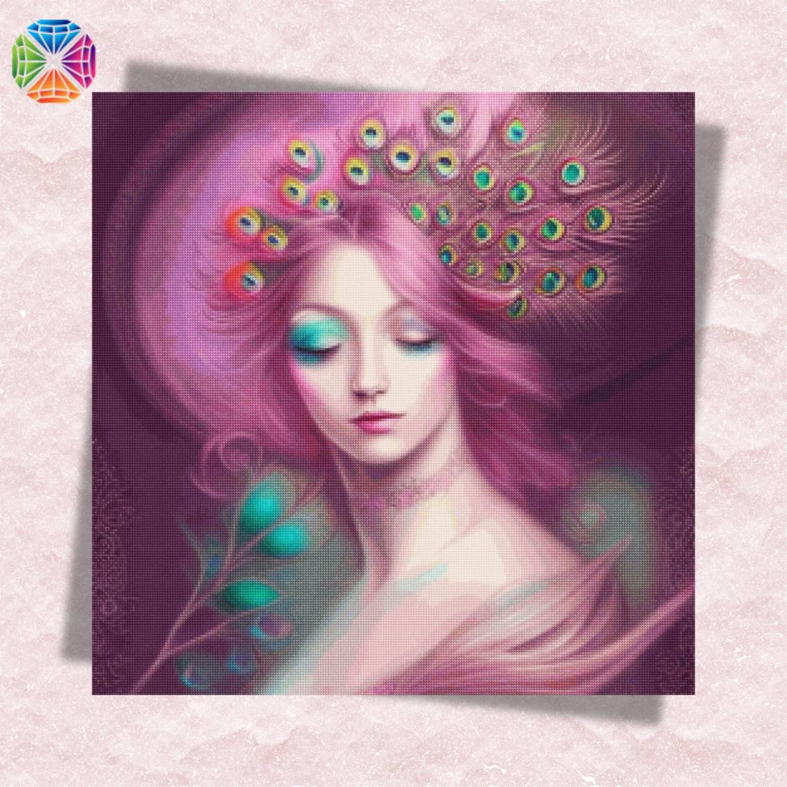 Peacock Princess in Dreams - Diamond Painting