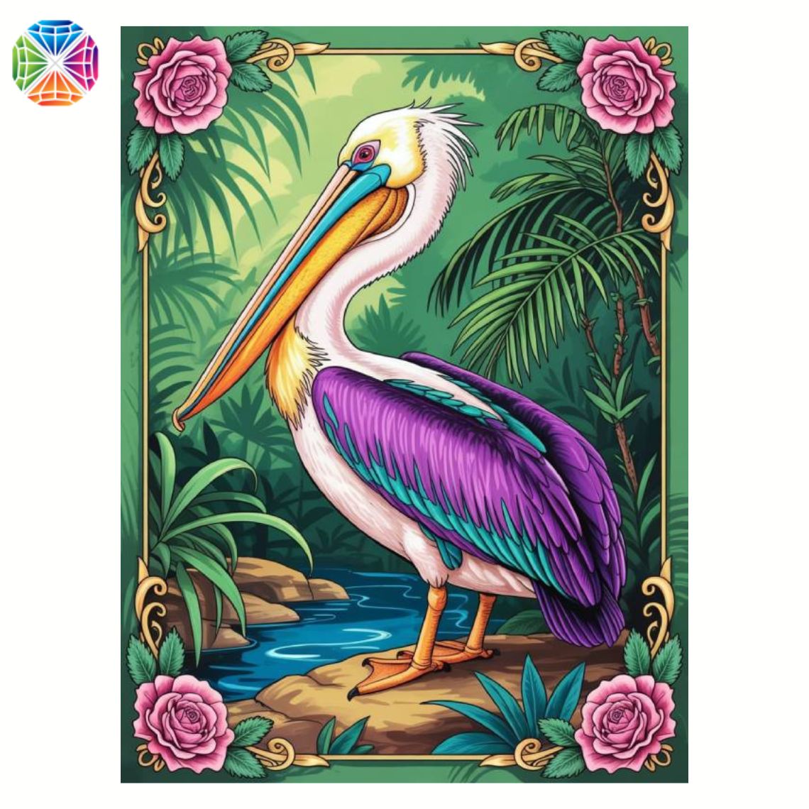 Pelican - Diamond Painting