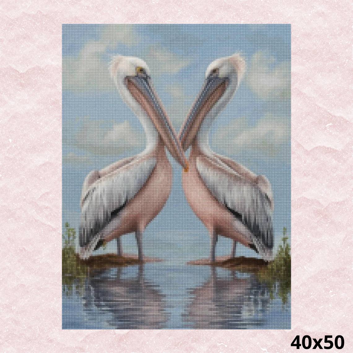 Pelicans 40x50 - Diamond Painting