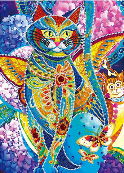 Playful Cat - Glow in the Dark Diamond Painting