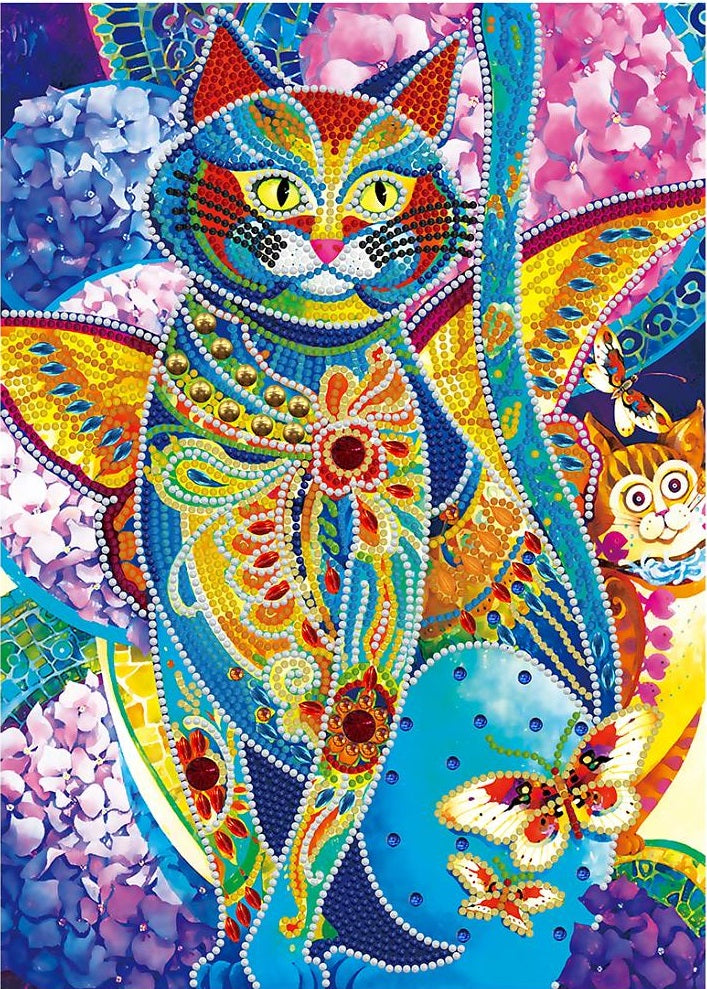 Playful Cat - Glow in the Dark Diamond Painting