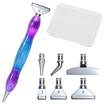 Purple Premium Ergonomic Diamond Painting Pen Set