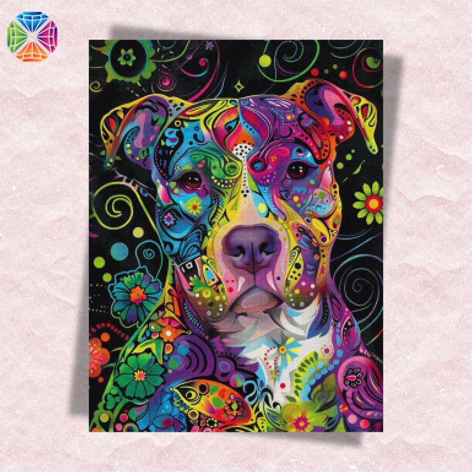 Psychedelic Dog - Diamond Painting