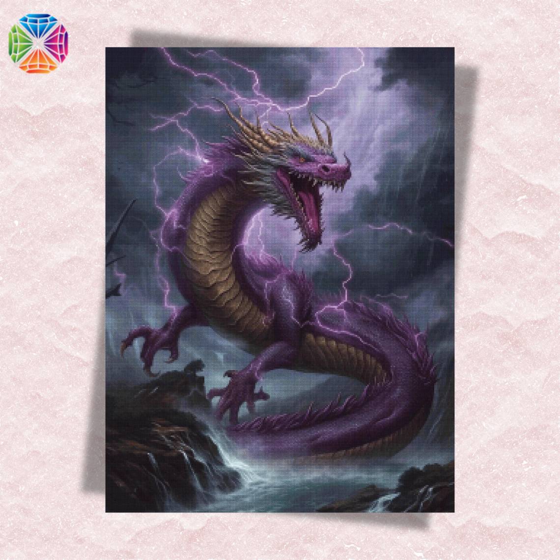 Purple Dragon - Diamond Art World – Diamond Art World Kits