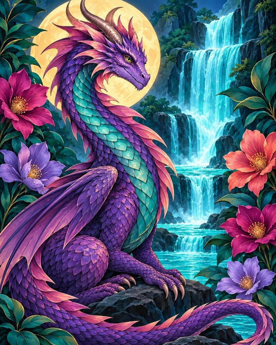 Purple Dragon – Diamond Painting