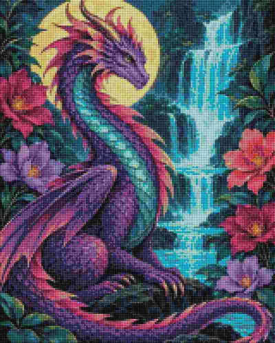 Purple Dragon - Diamond Art