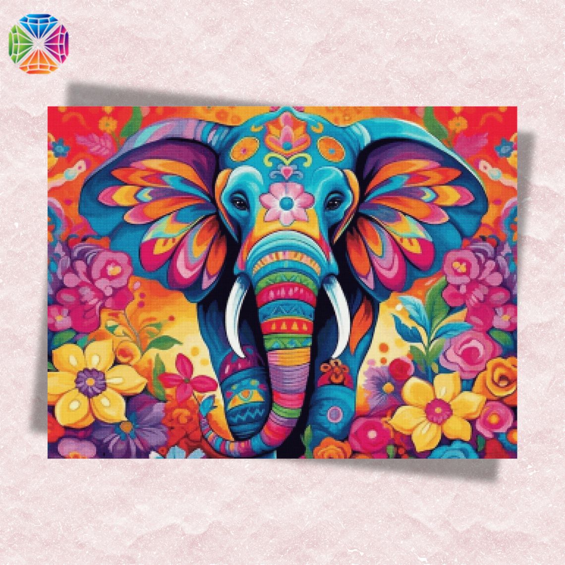 Purple Elephant - Diamond Painting