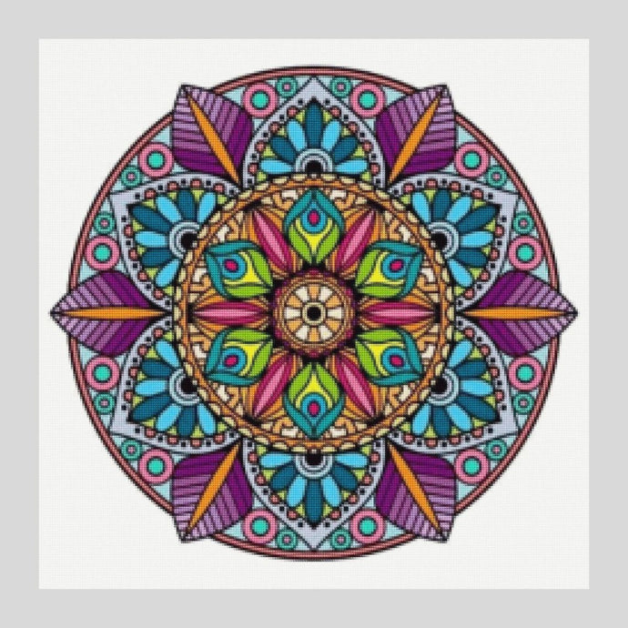 Purple Mandala - Diamond Art World