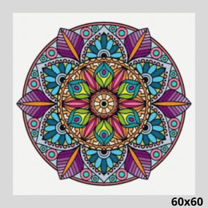 Purple Mandala 60x60 - Diamond Art World