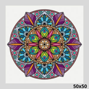 Purple Mandala 50x50 - Diamond Art World
