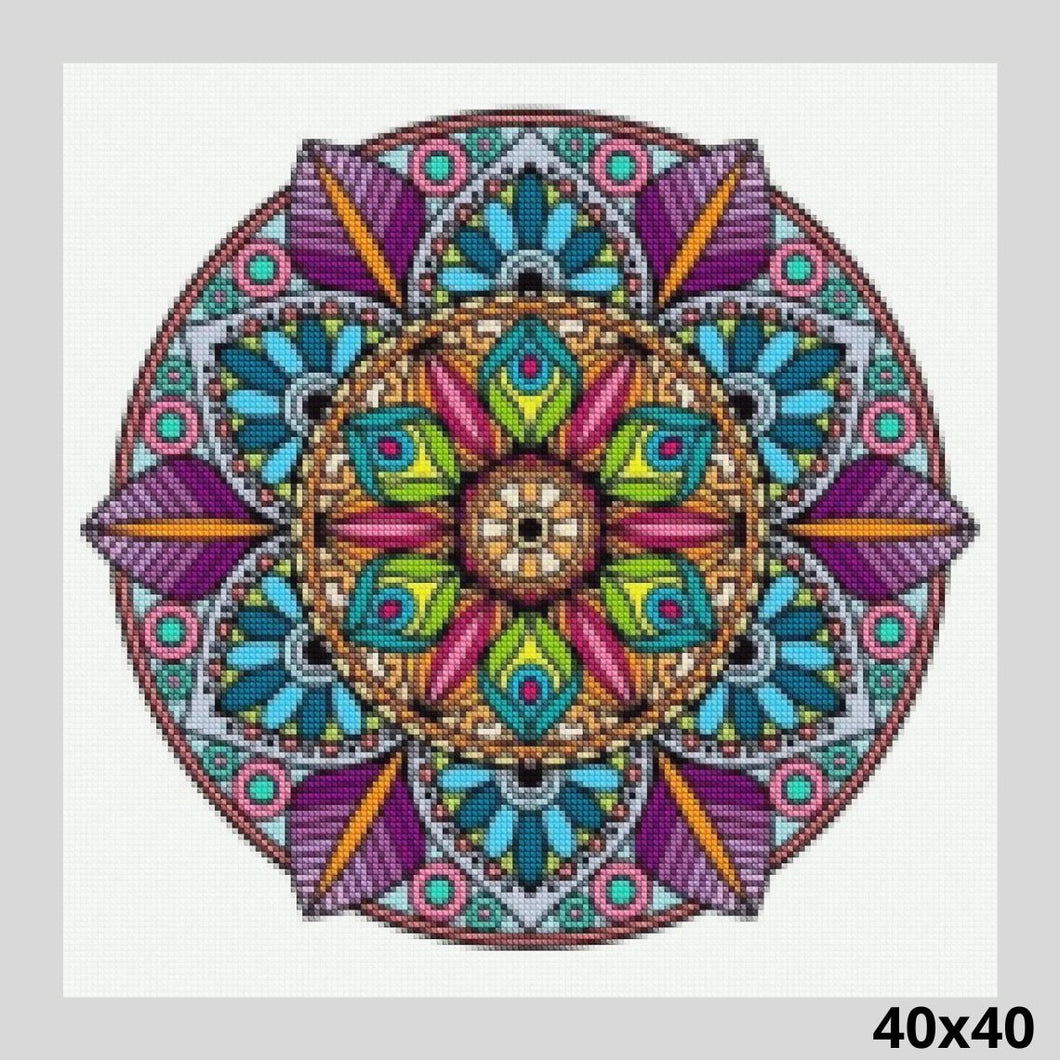 Purple Mandala 40x40 - Diamond Art World
