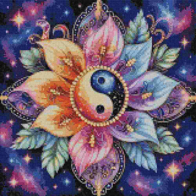 Purple Mandala - Diamond Art