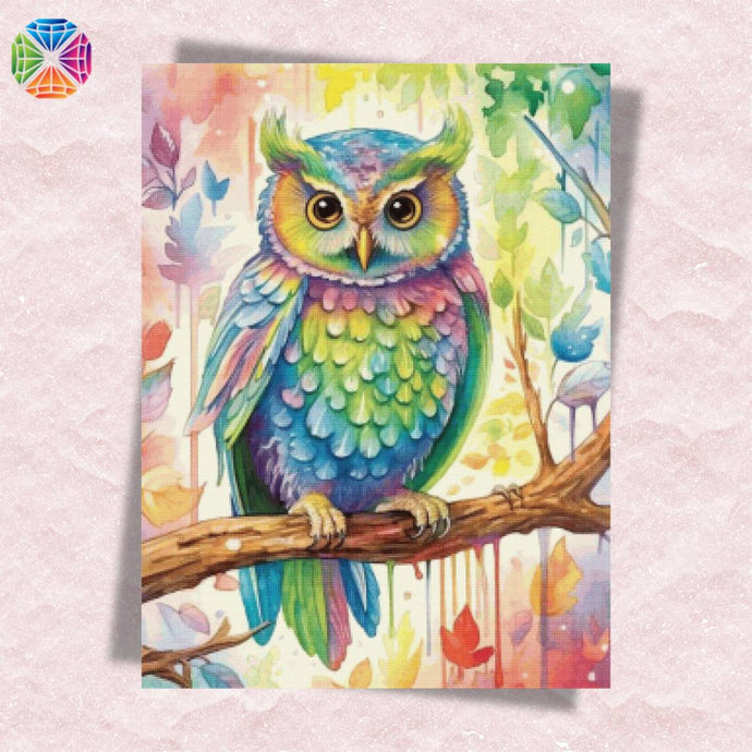 Rainbow Owl - Diamond Painting