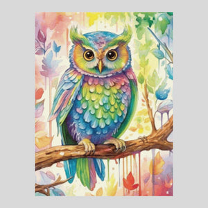 Rainbow Owl - Diamond Painting