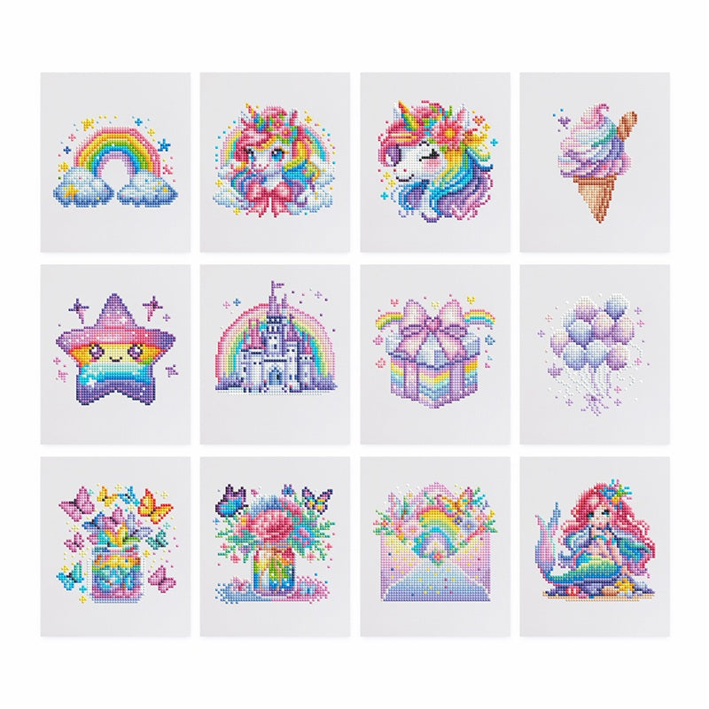 Rainbow Kingdom Mini Diamond Painting - 12 pcs set – Diamond Painting
