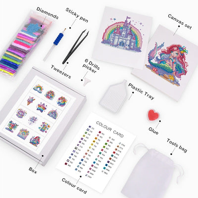 Rainbow Kingdom Mini Diamond Painting Package