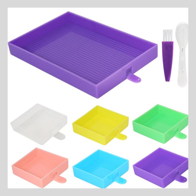 Rectangular Tray Toolset for Diamond Painting - Multicolor Variant A