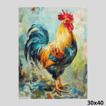 Rooster 30x40- Diamond Painting