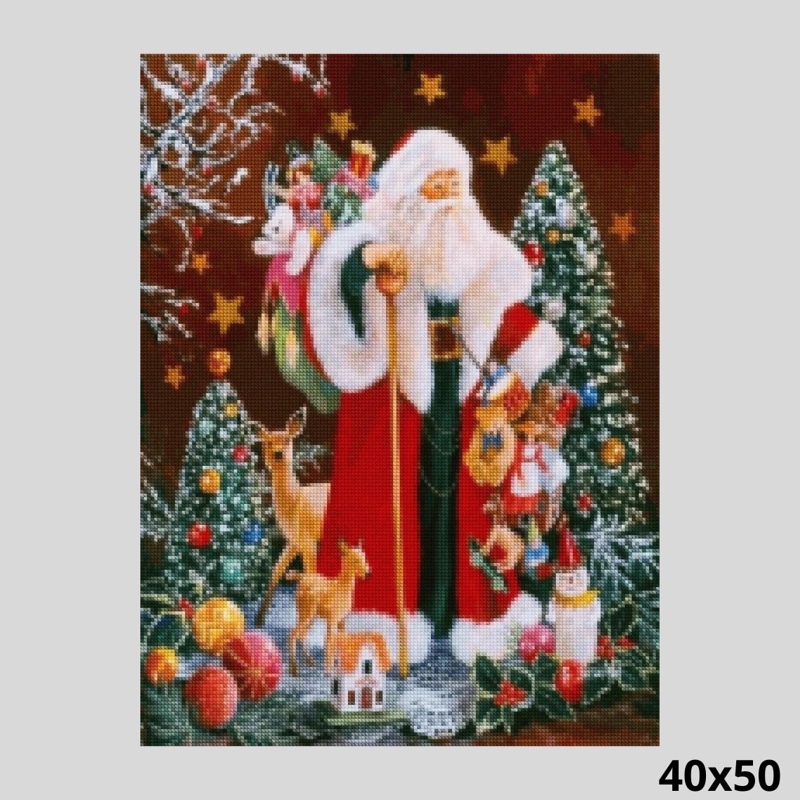 Santa Claus Christmas 40x50 - Diamond Painting
