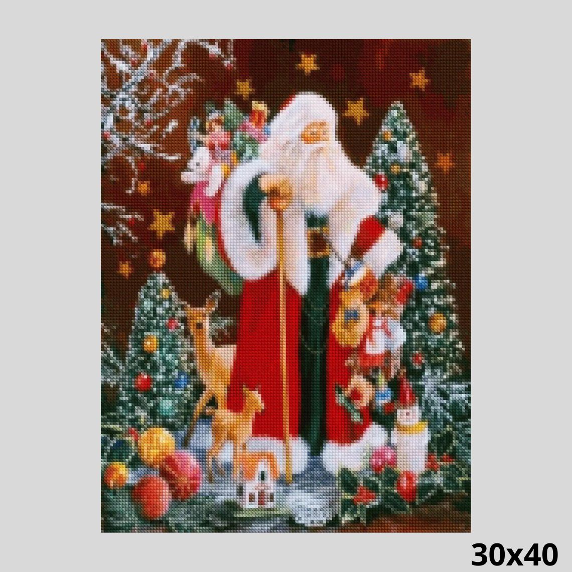 Santa Claus Christmas 30x40 - Diamond Painting