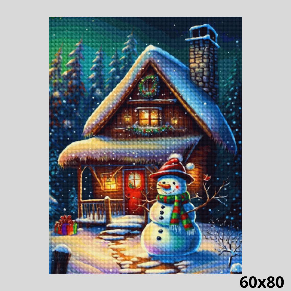 Snow Cottage Christmas 60x80 Diamond Painting