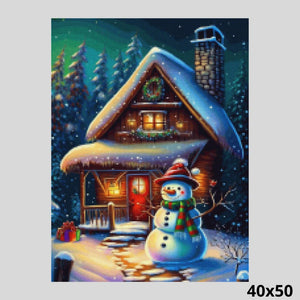 Snow Cottage Christmas 40x50 Diamond Painting
