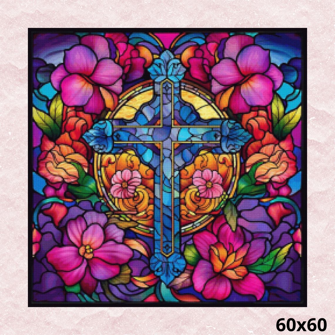 Stained Glass Sanctuary 60x60 - Diamond Painting