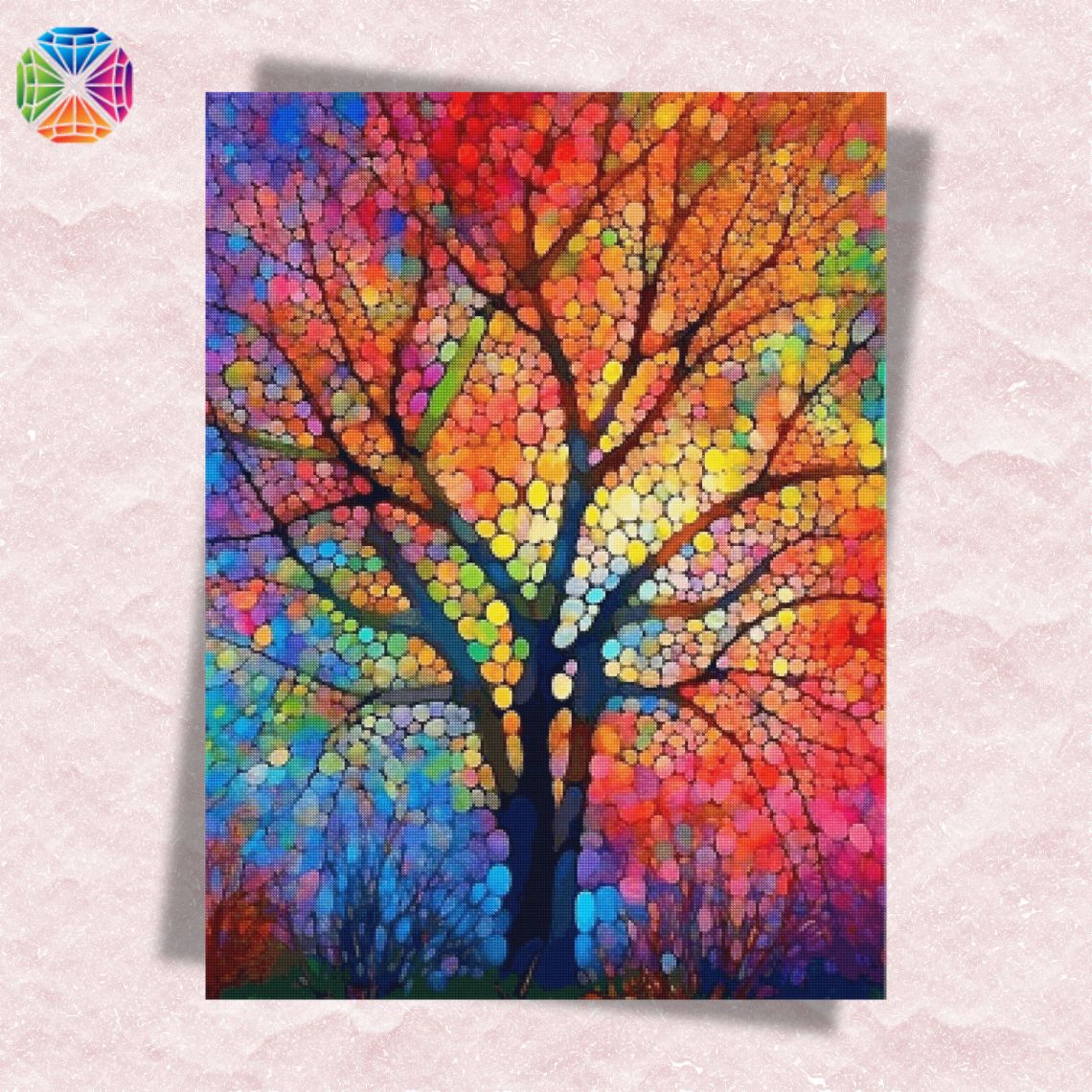 Stained Glass Tree - Diamond Painting