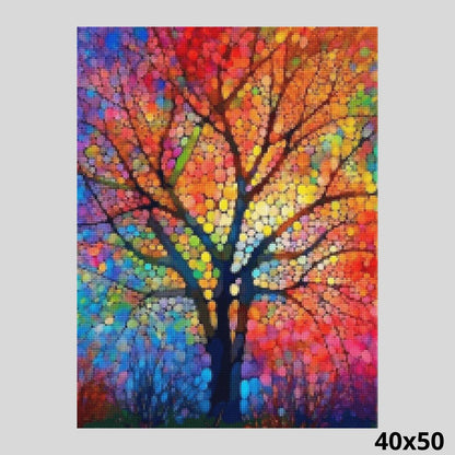 Stained Glass Tree 40x50 Diamond Painting