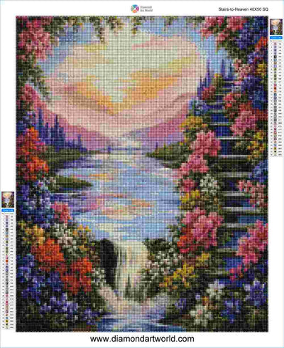 Stairs to Heaven - Diamond Painting Layout