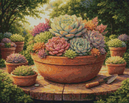 Succulent Plant Pot - Diamond Art
