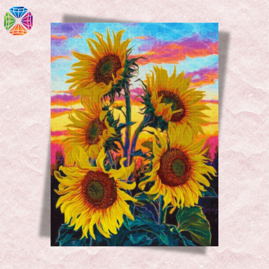 Sunflowers at Sunset – Diamond Painting