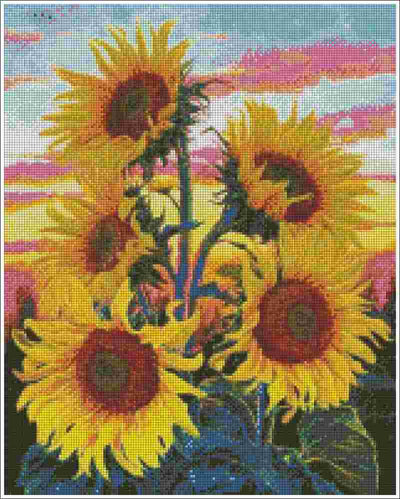 Sunflower at Sunset - Diamond Art