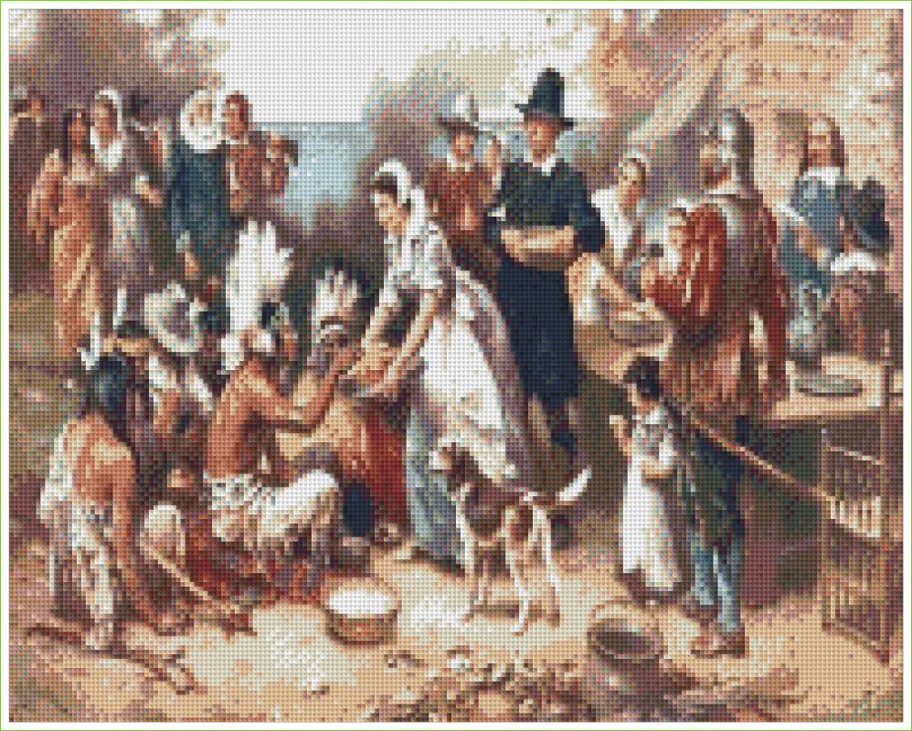 The First Thanksgiving - Diamond art