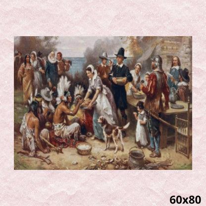 The First Thanksgiving 60x80 - Diamond Painting