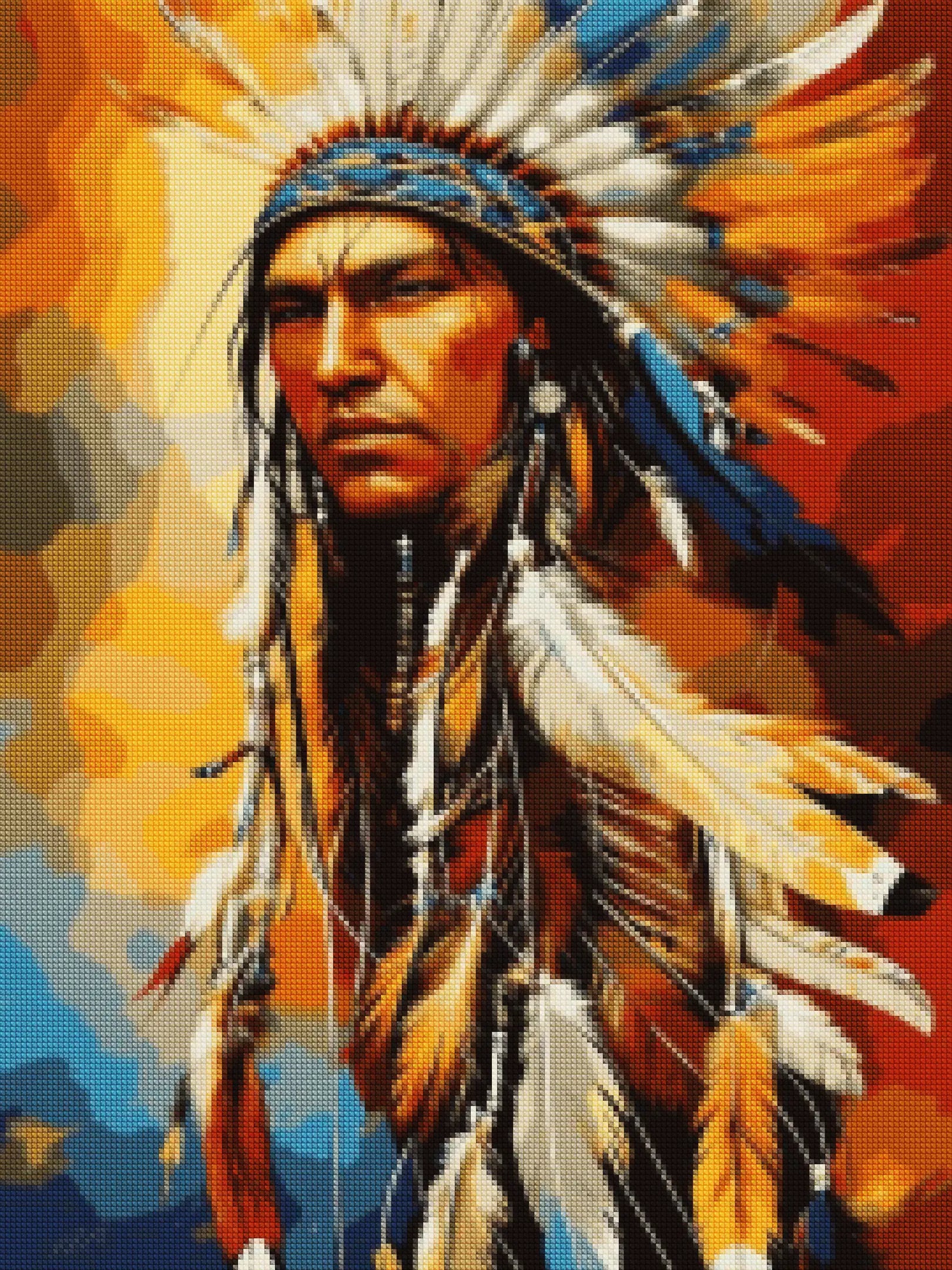 Tribal Chief 50x60 - Diamond Painting