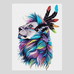 Tribal Lion - Diamond Painting