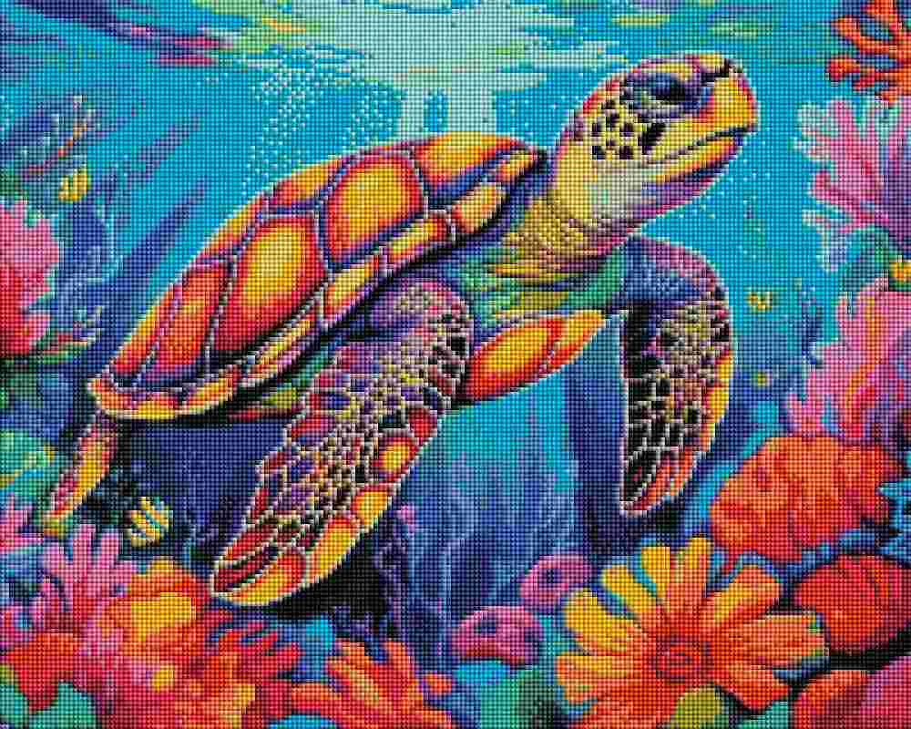 Turtle Fantasy - Diamond Art