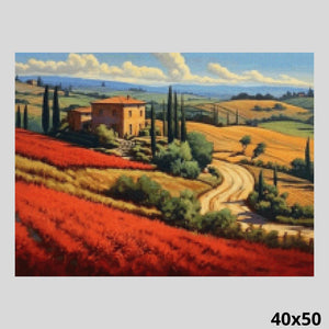 Tuscany Landscape 40x50 - Diamond Painting