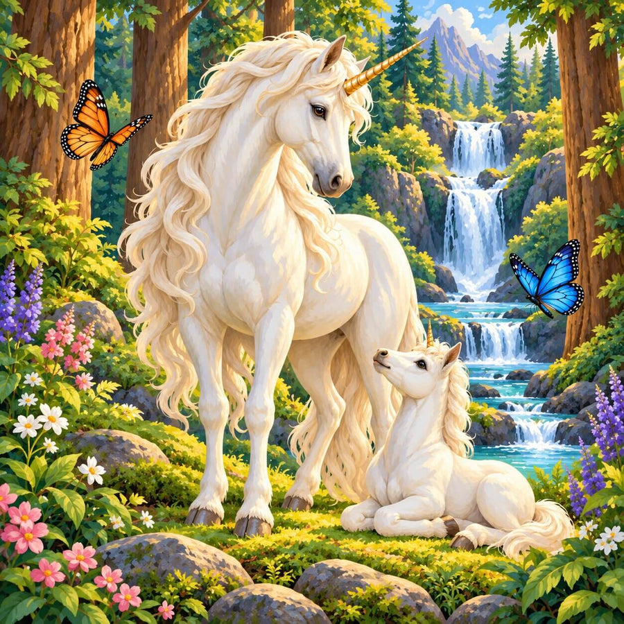 Unicorn Wood – Diamond Painting