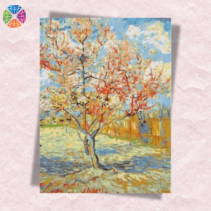 Van Gogh Pink Peach Trees - Diamond Painting