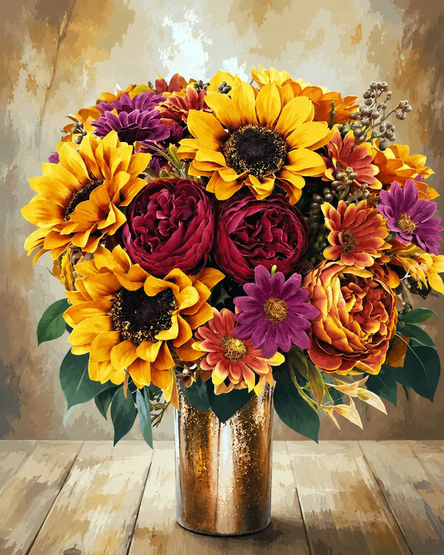 Vase Full of Flowers – Diamond Painting