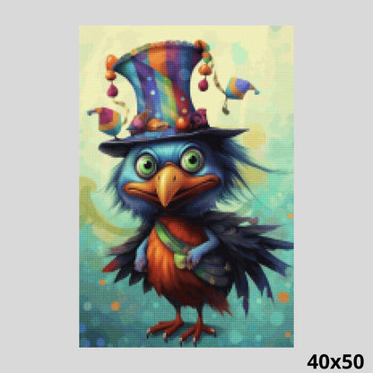 Whimsical Feathered Jester 40x50 - Diamond Art