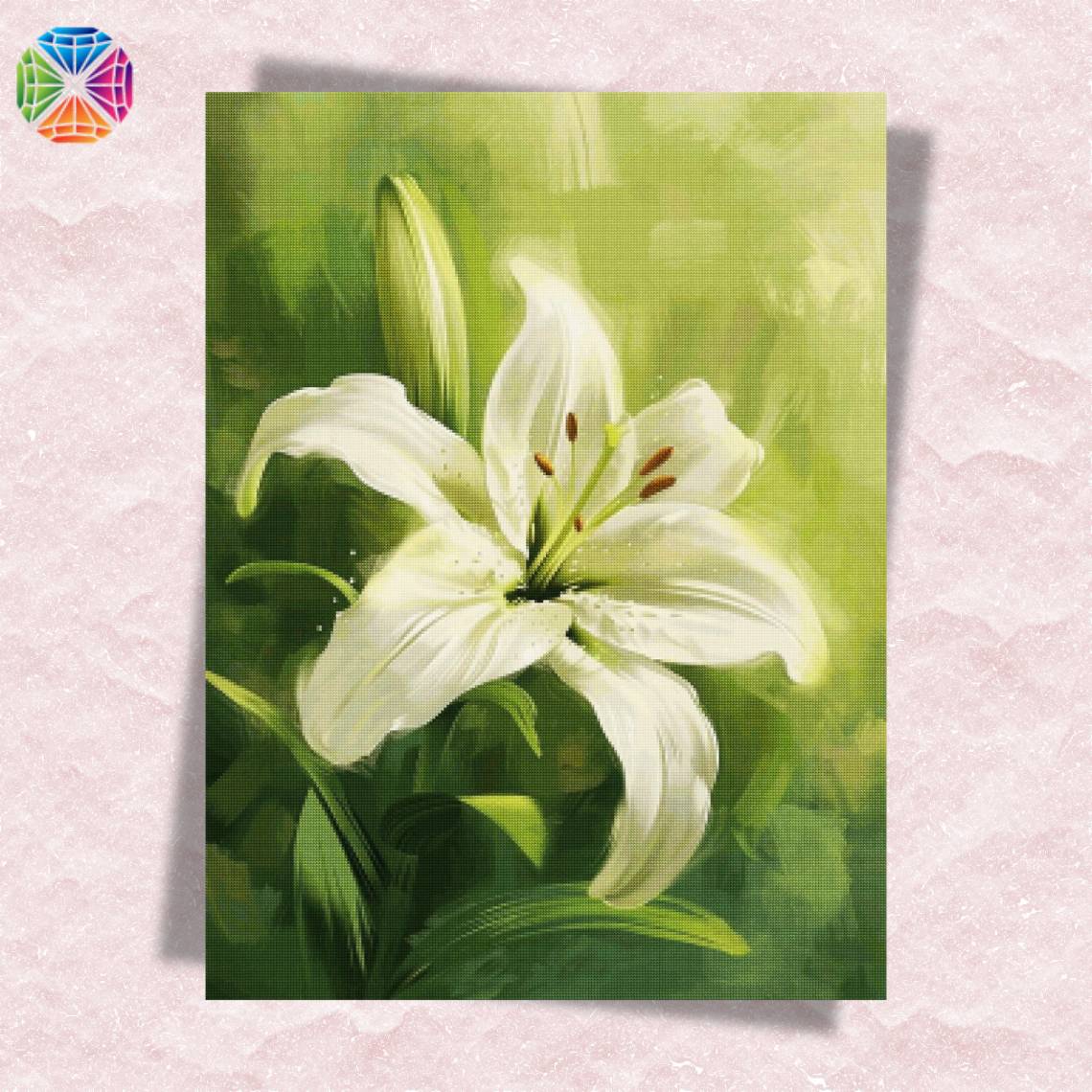 White Lilies - Diamond Painting