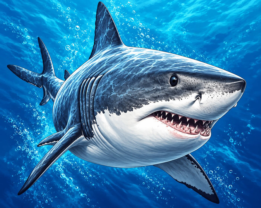White Shark – Diamond Painting