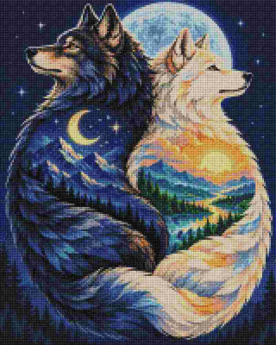 Wolf Couple - Diamond Art